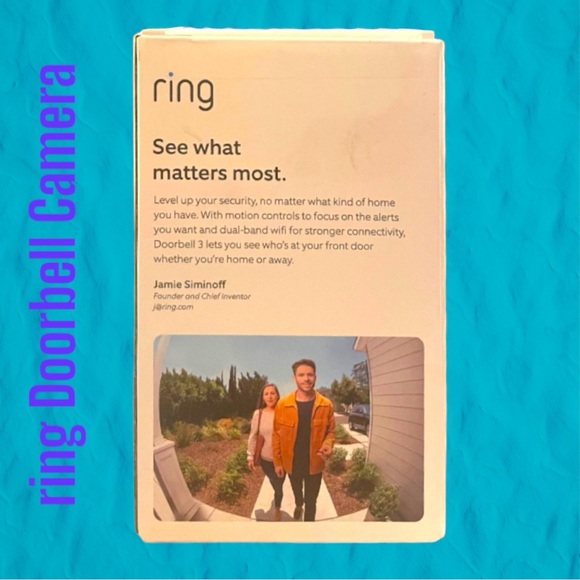 ✨hp✨ Ring Video DOORBELL 3 Smart Camera Alarm System iOS Android Compatible NIB - Picture 2 of 8